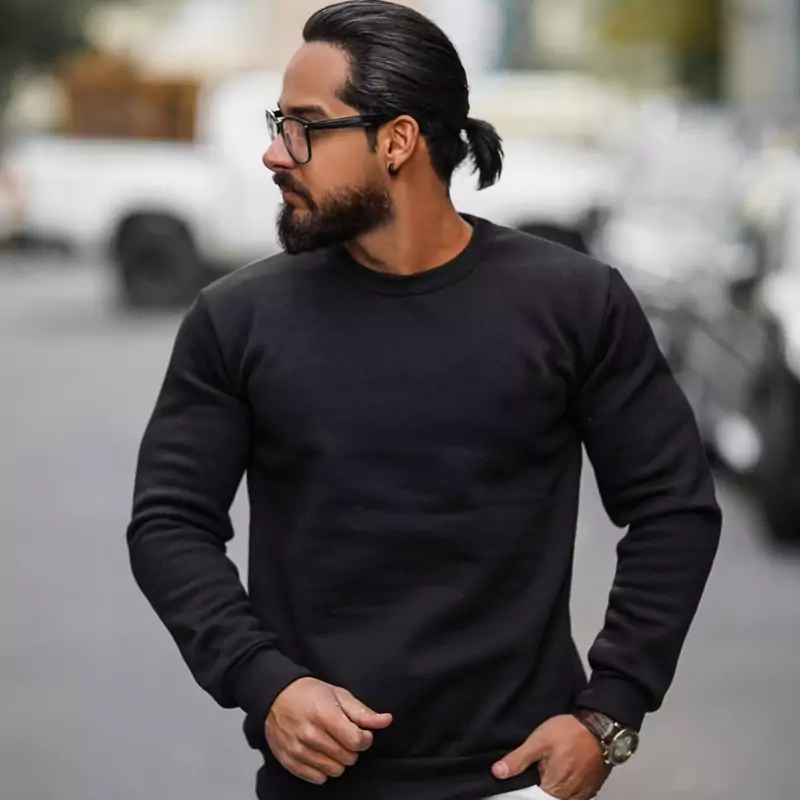 سویشرت (بلوز) مردانه دورس سه نخ پنبه ای برند ELK